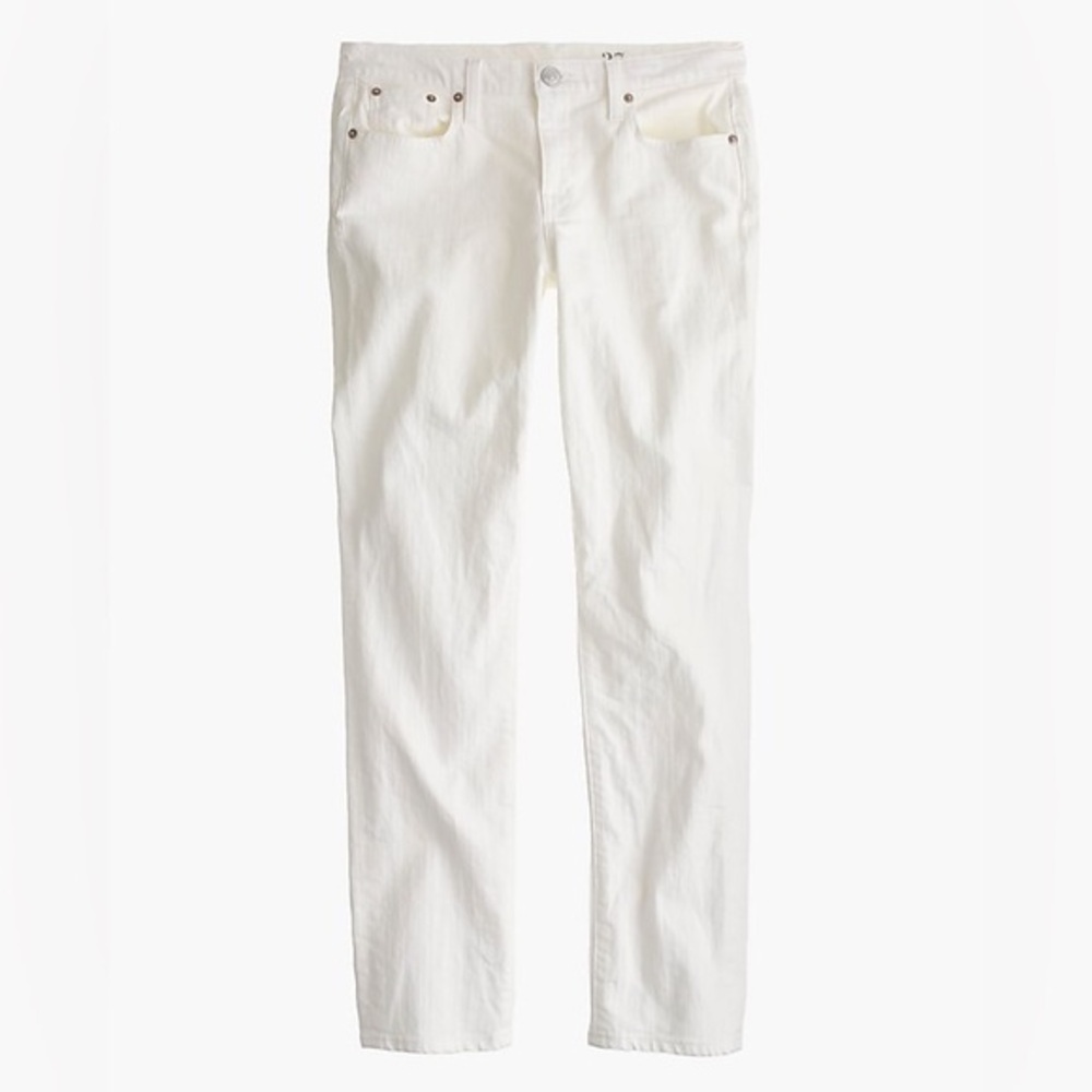 J Crew White Vintage Slim Broken in Boyfriend Jeans Women’s Size 29 8
